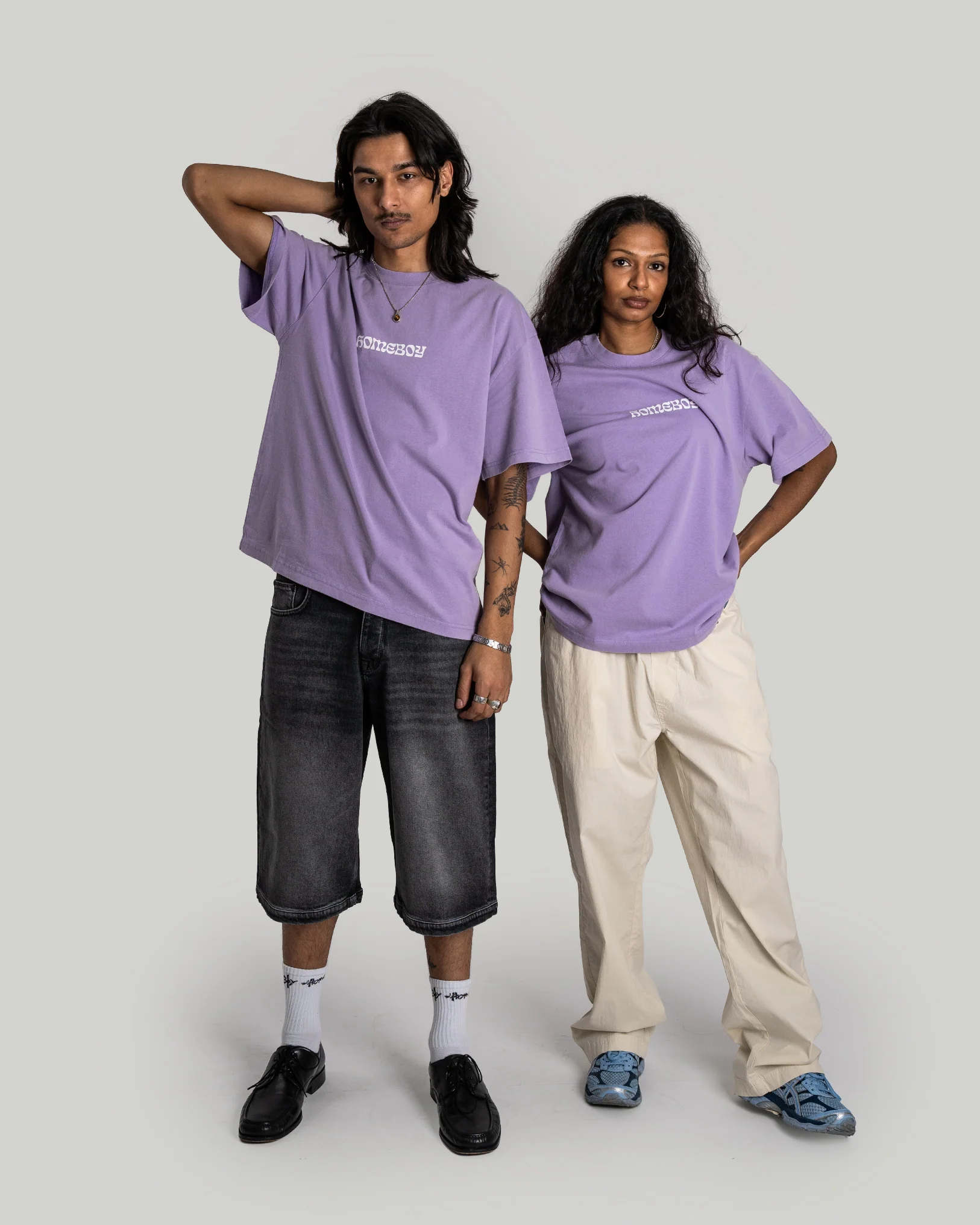 BIG TEXT Tee WASHED LILAC - Image 2
