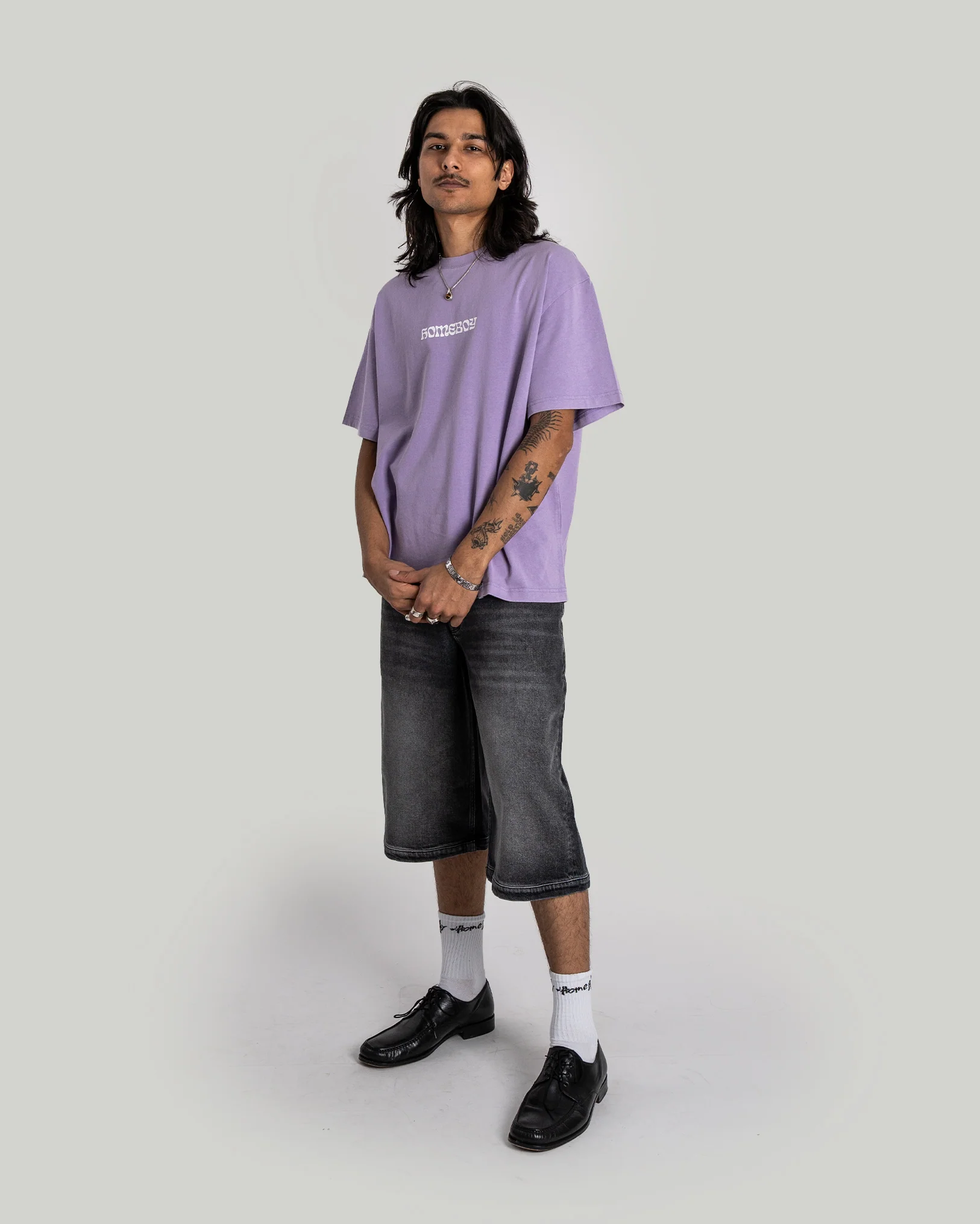 BIG TEXT Tee WASHED LILAC - Image 6