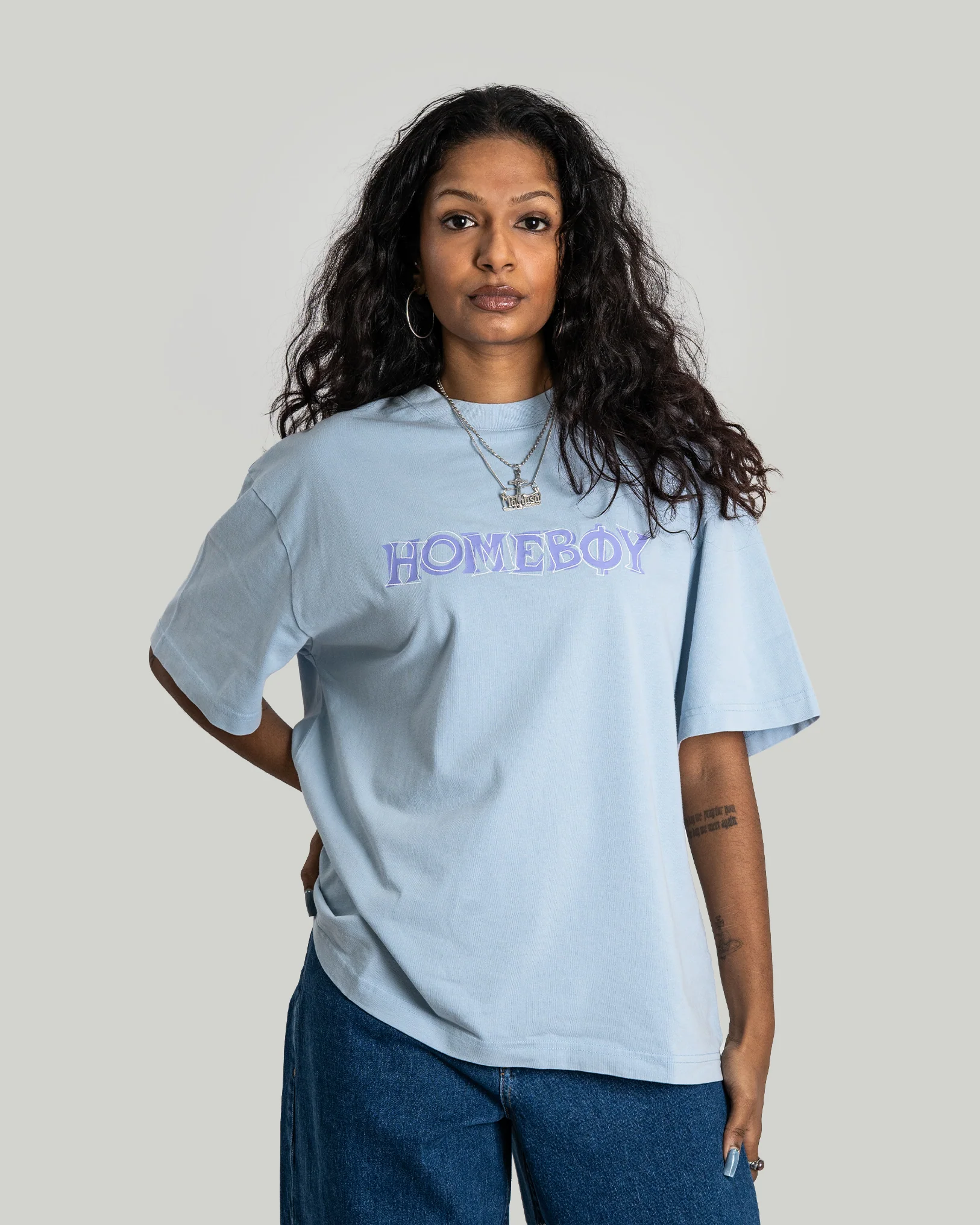 CHAOS Tee LIGHT BLUE - Image 3