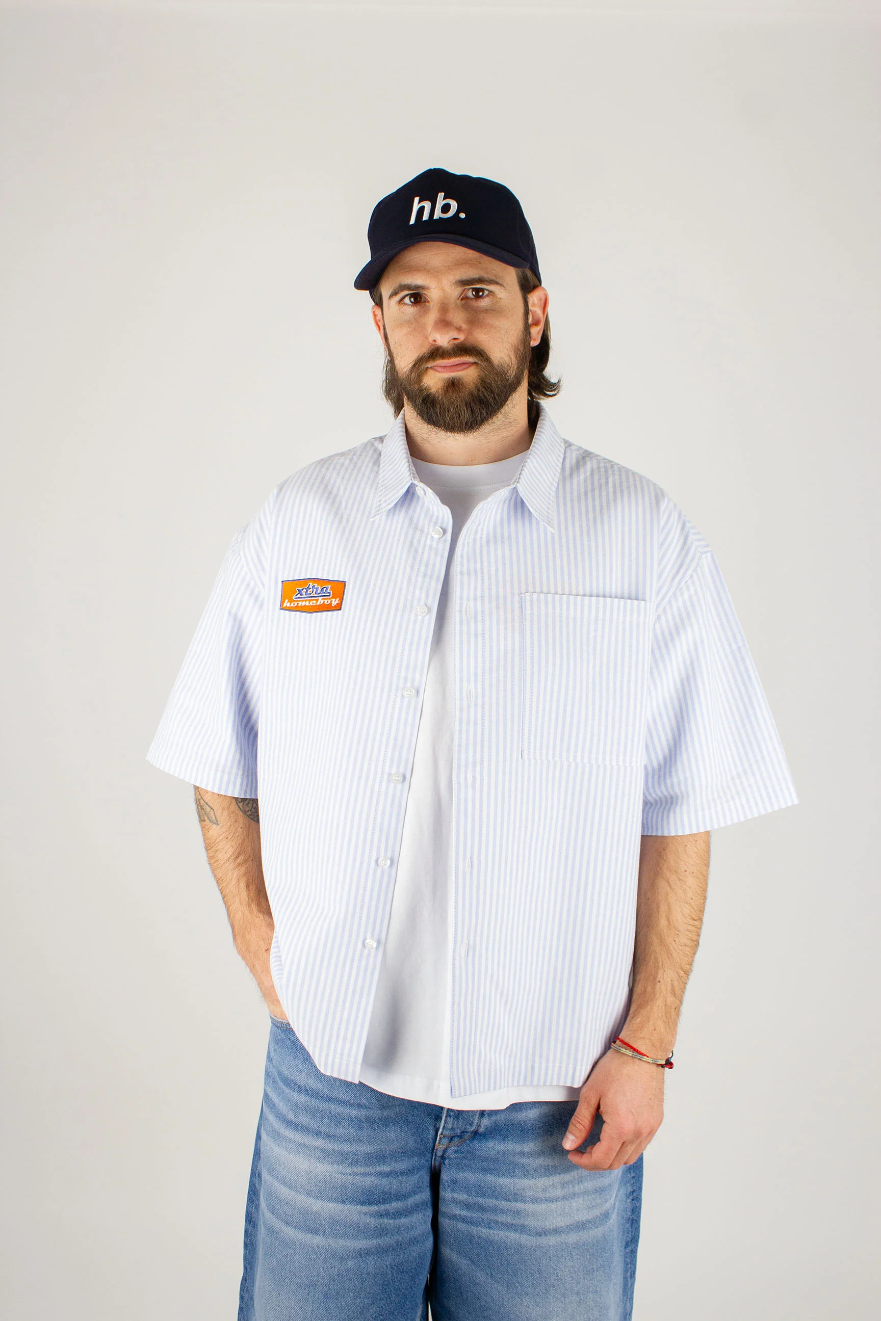 Gas Station Shirt s/s BLUE STRIPES - Image 7