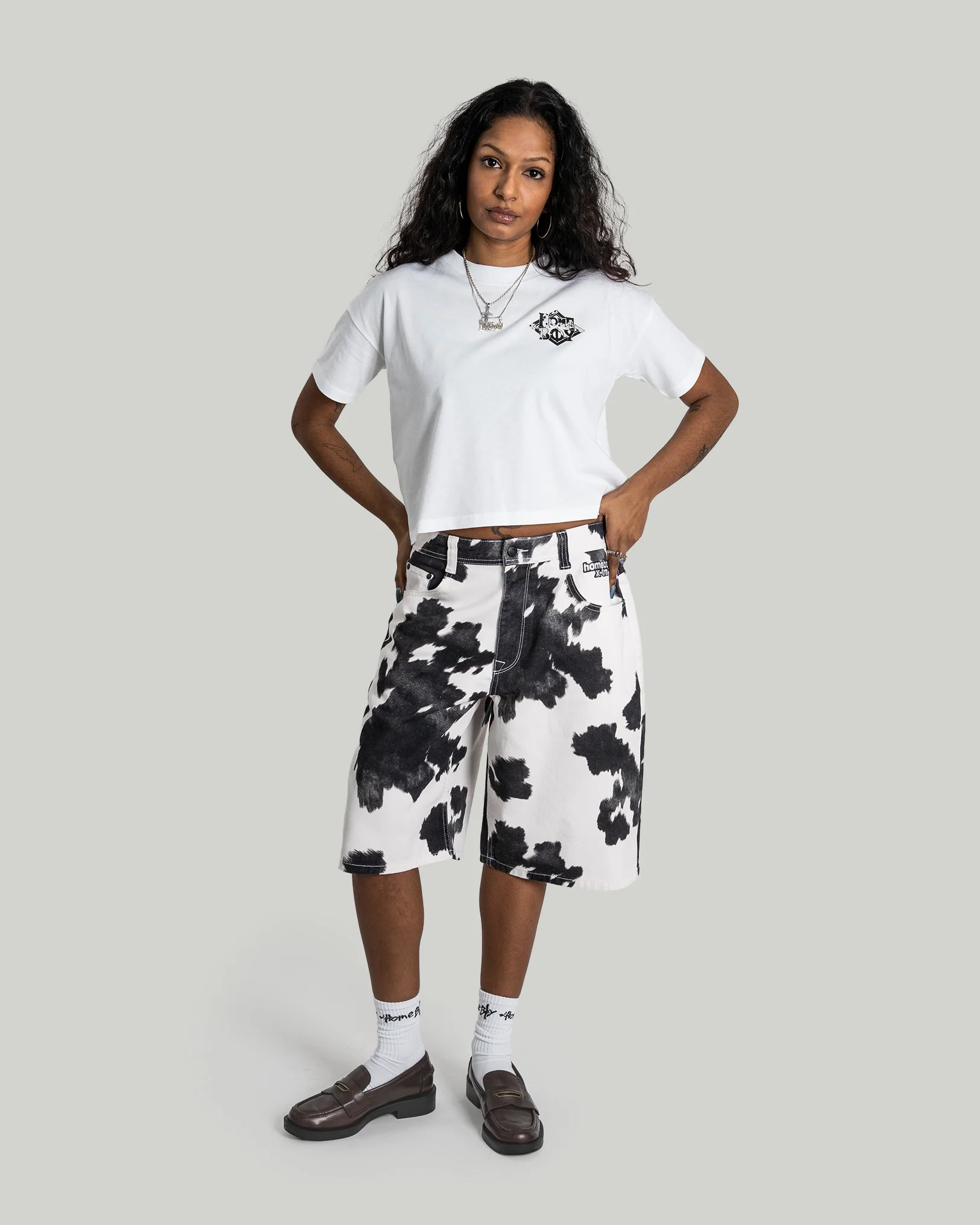 GIRLS Crop Tee - COW Nappo - Image 5