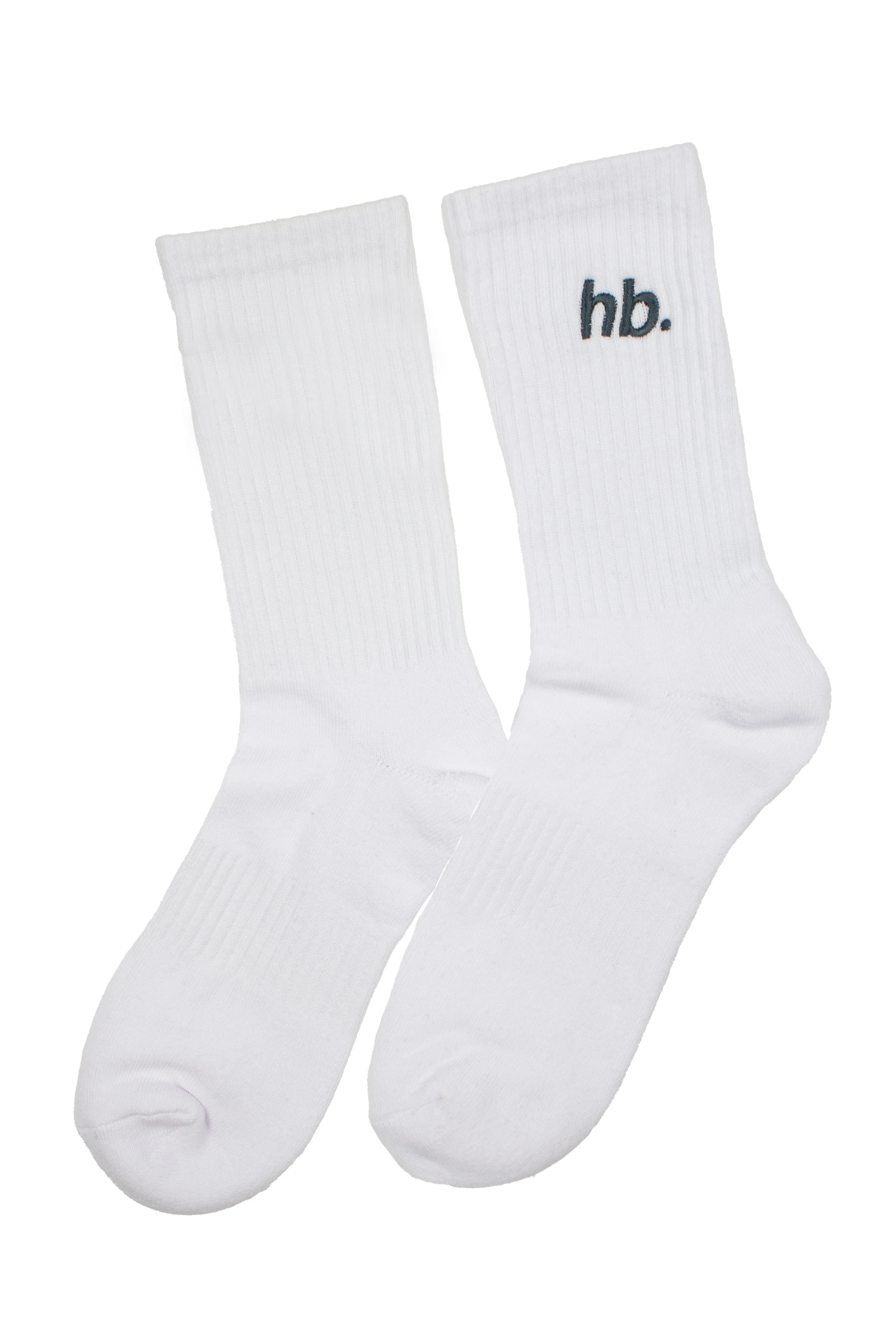 hb. embroidery Sock (double pack) WHITE - Image 5