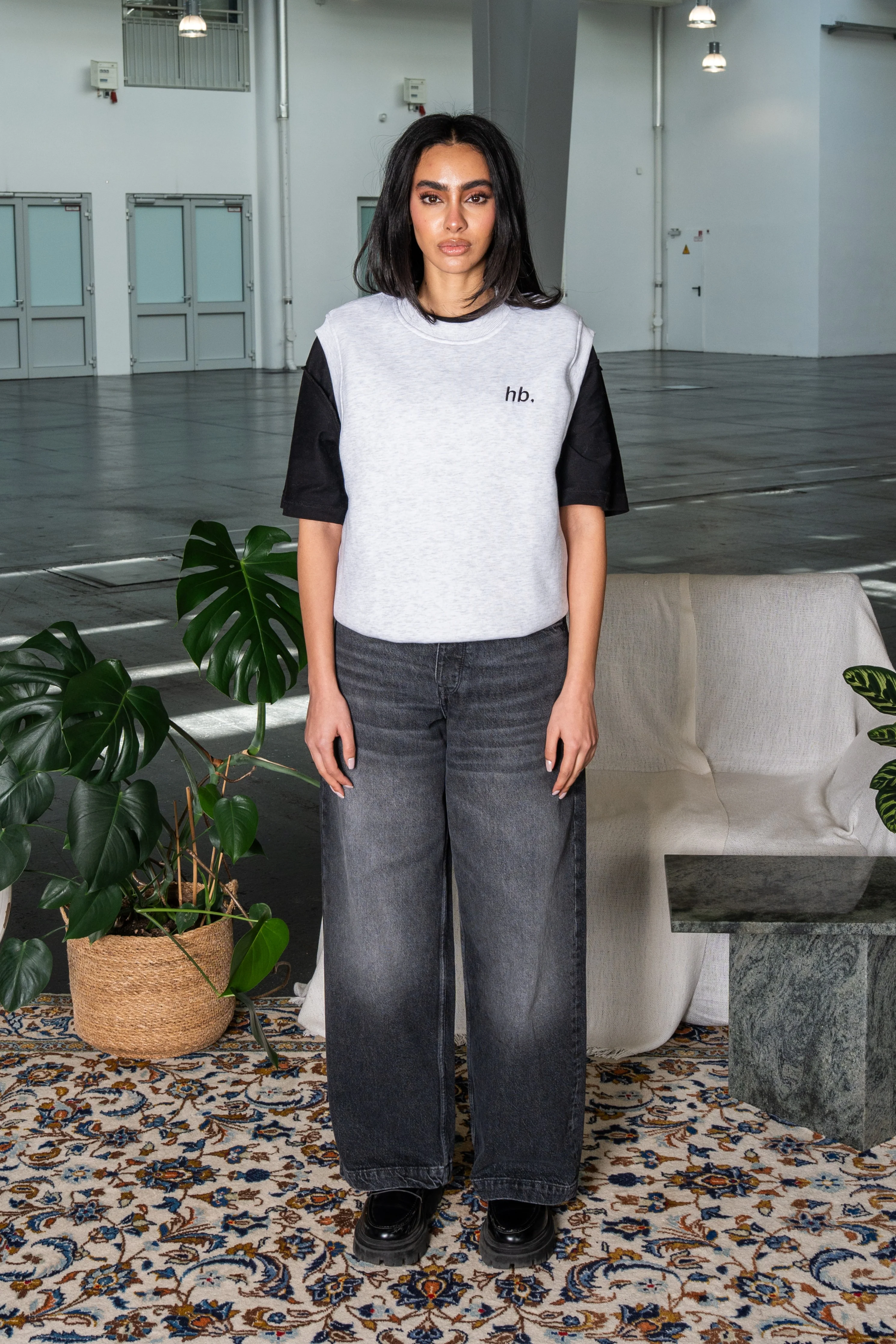 hb. Sweater Vest GREY HEATHER - Image 3