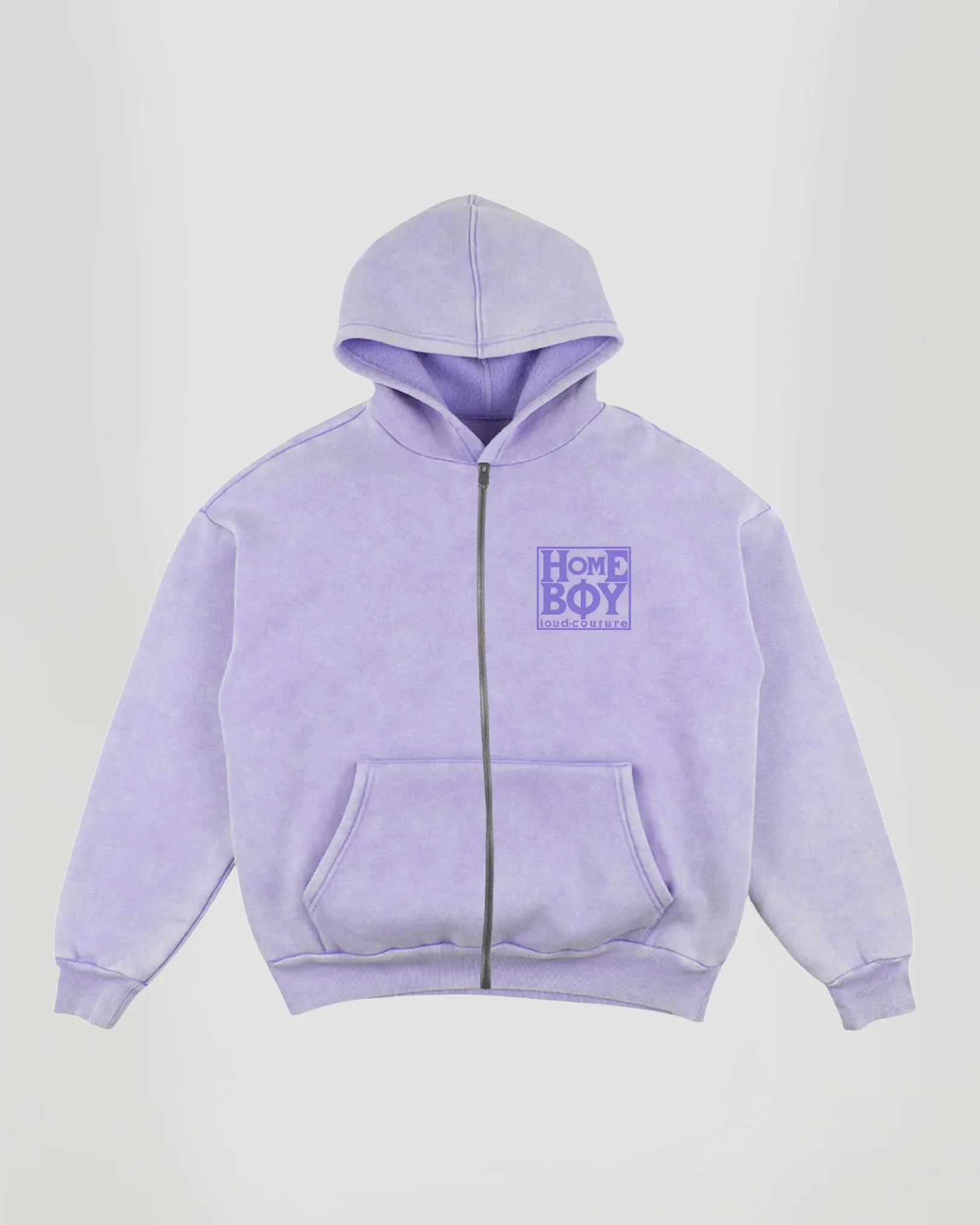 OLD SCHOOL Hooded Jacket WASHED LILAC