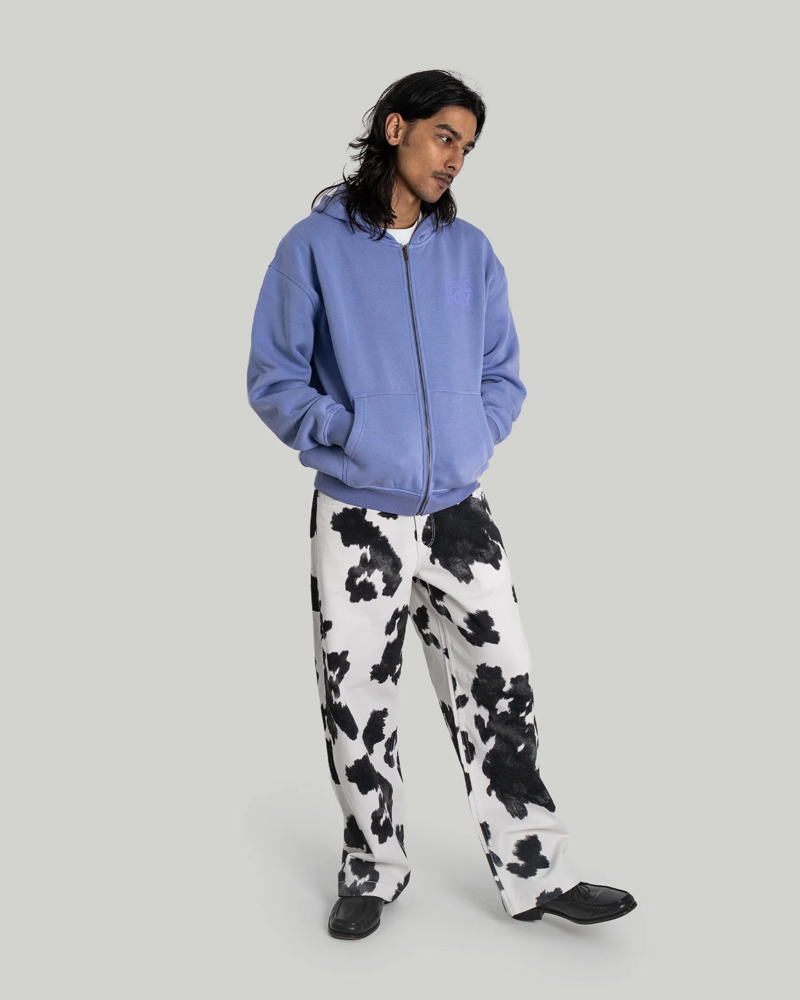 OLD SCHOOL Hooded Jacket WASHED LILAC - Image 6