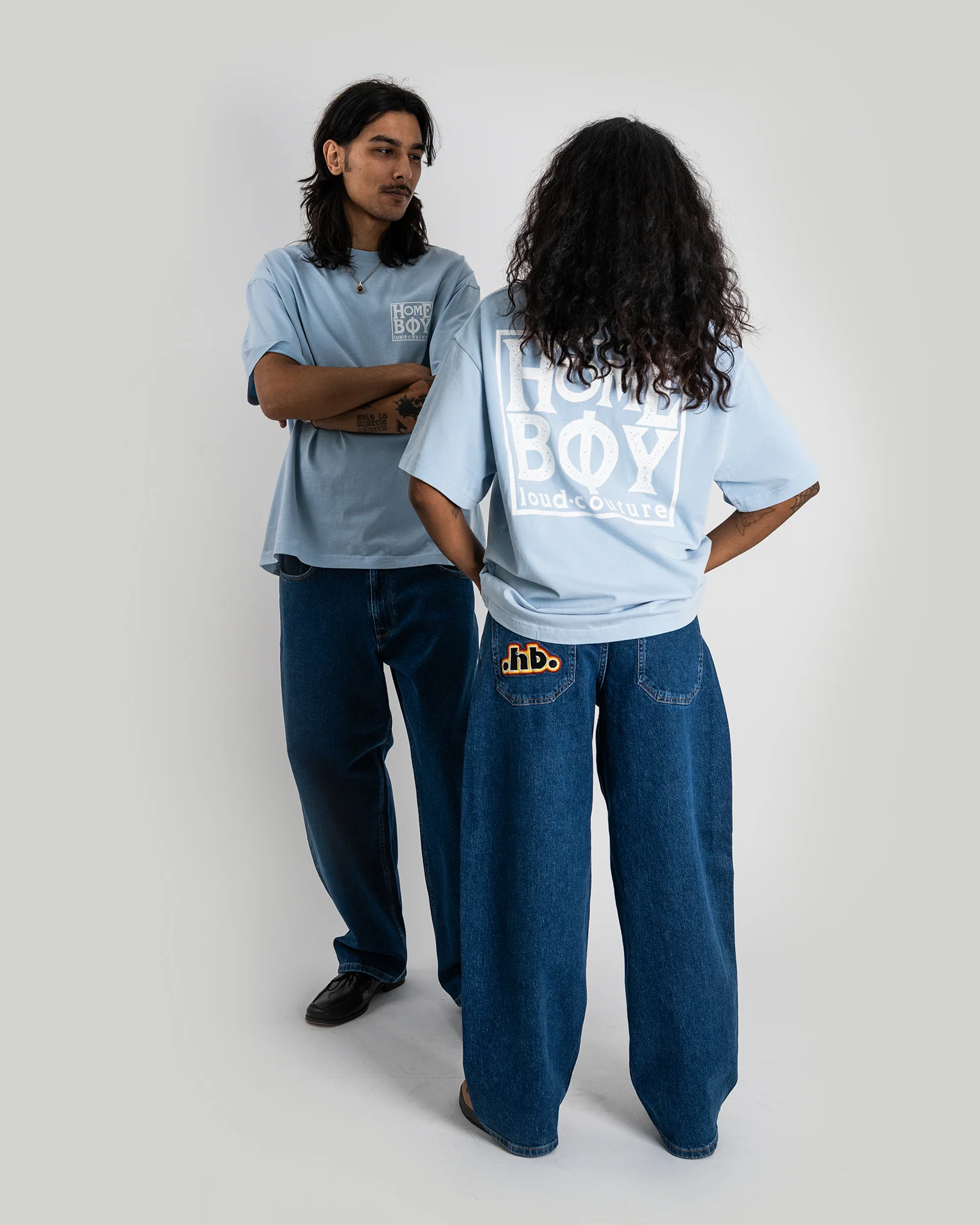 OLD SCHOOL Tee LIGHT BLUE - Image 2