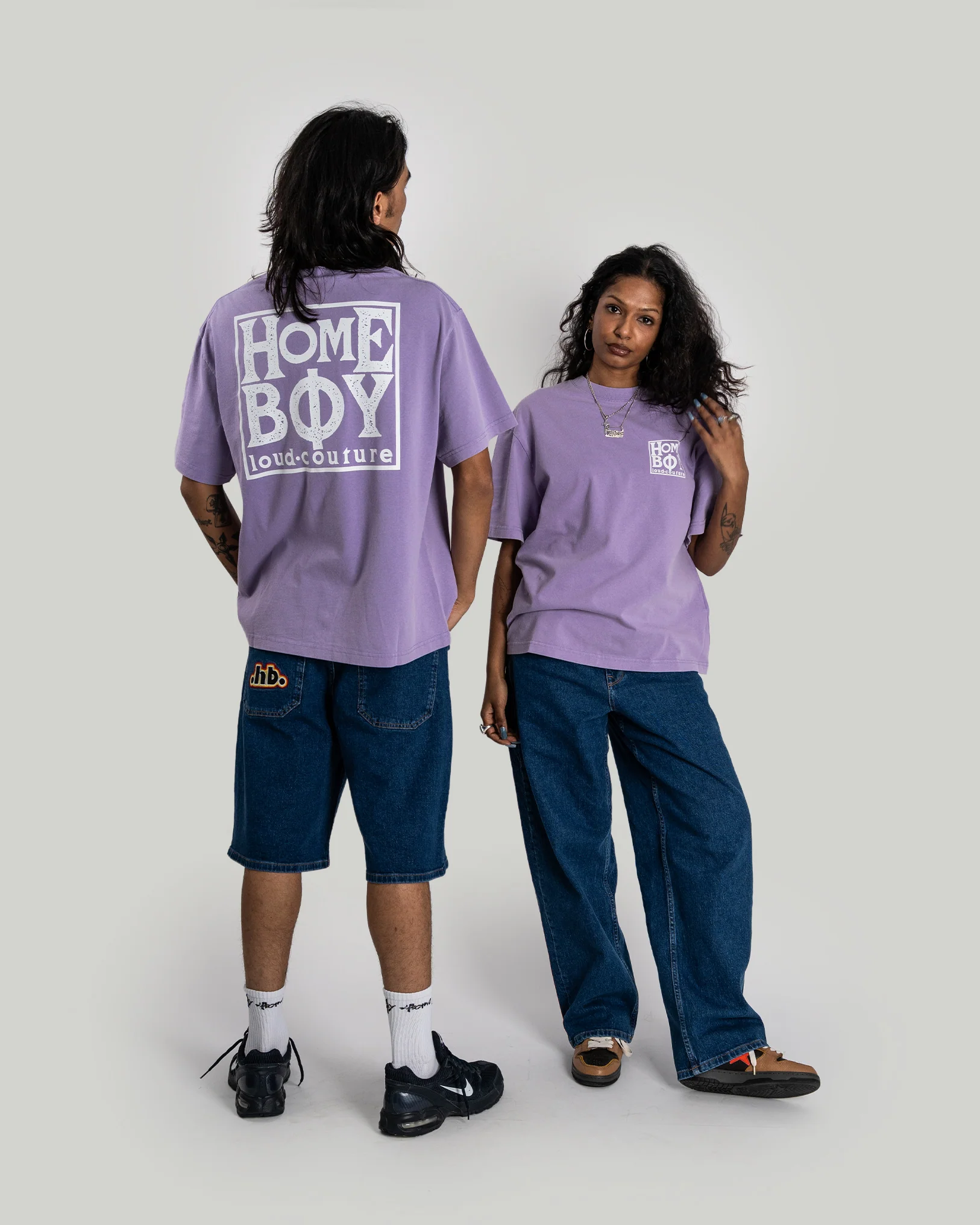 OLD SCHOOL Tee WASHED LILAC - Image 2