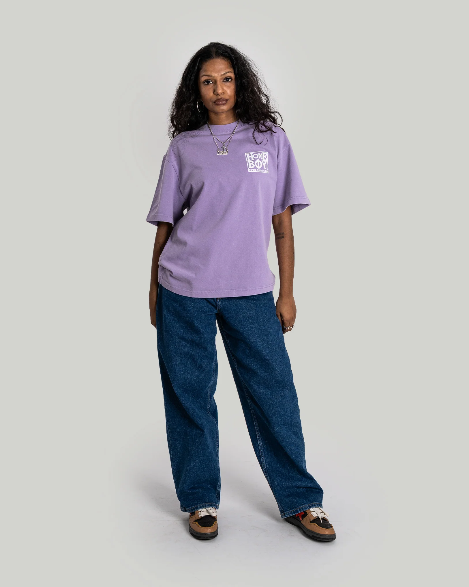 OLD SCHOOL Tee WASHED LILAC - Image 6