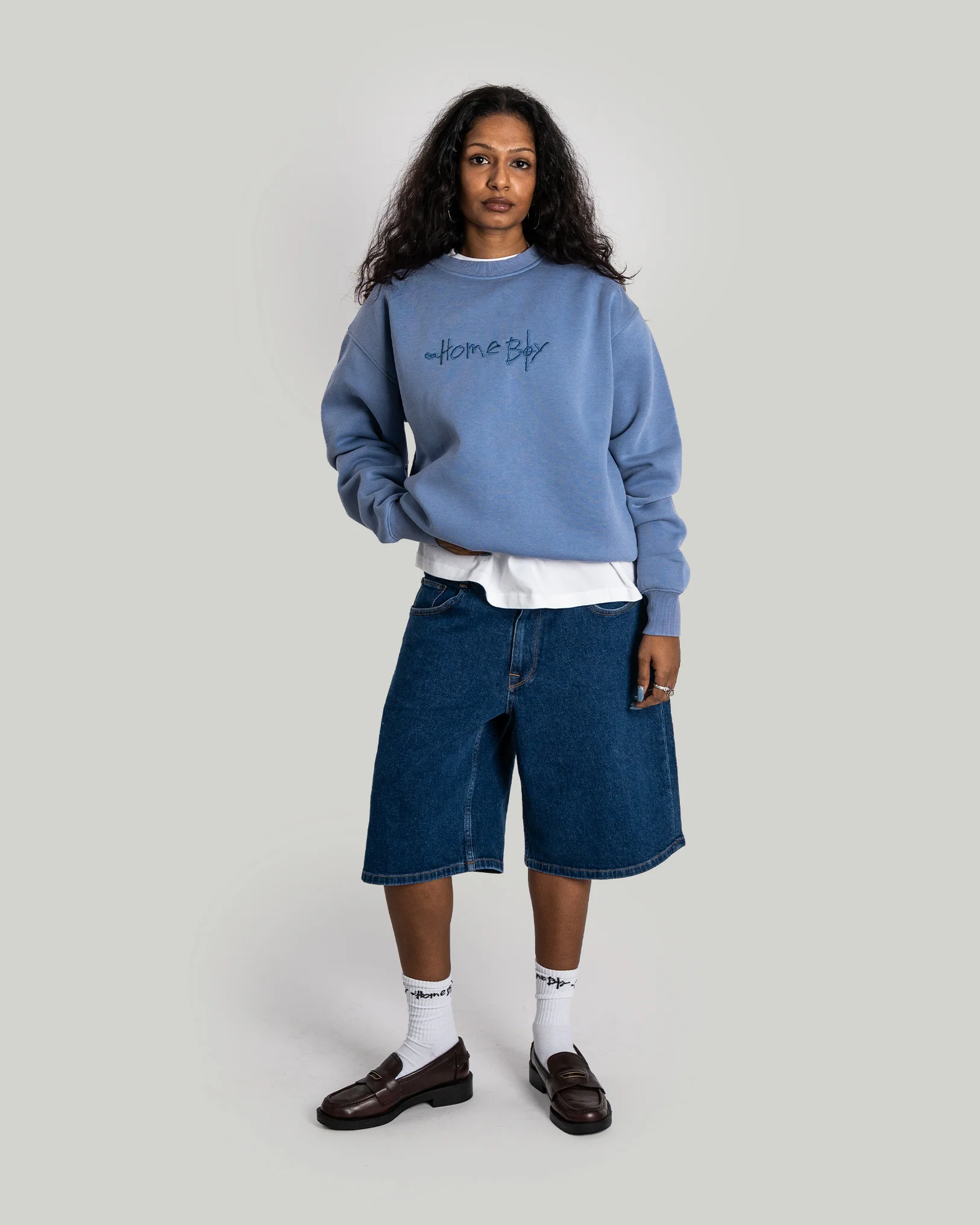 PENCIL Crew WASHED LIGHT BLUE - Image 5