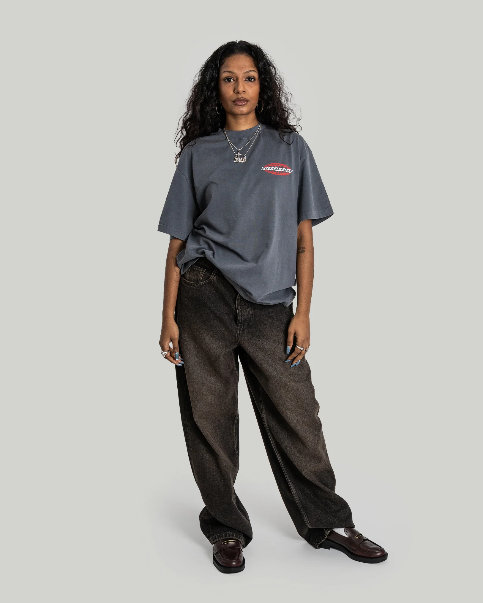 PIT CREW Tee WASHED GREY - Image 5