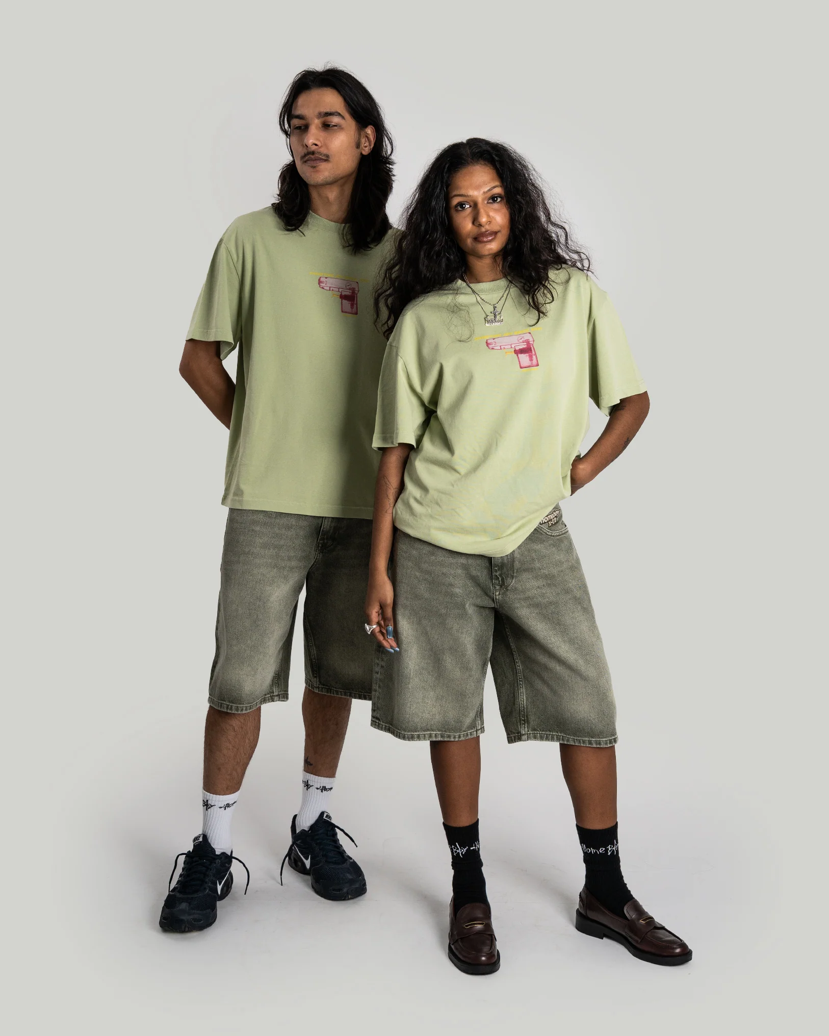 WATER GUN Tee WASHED GREEN - Image 5