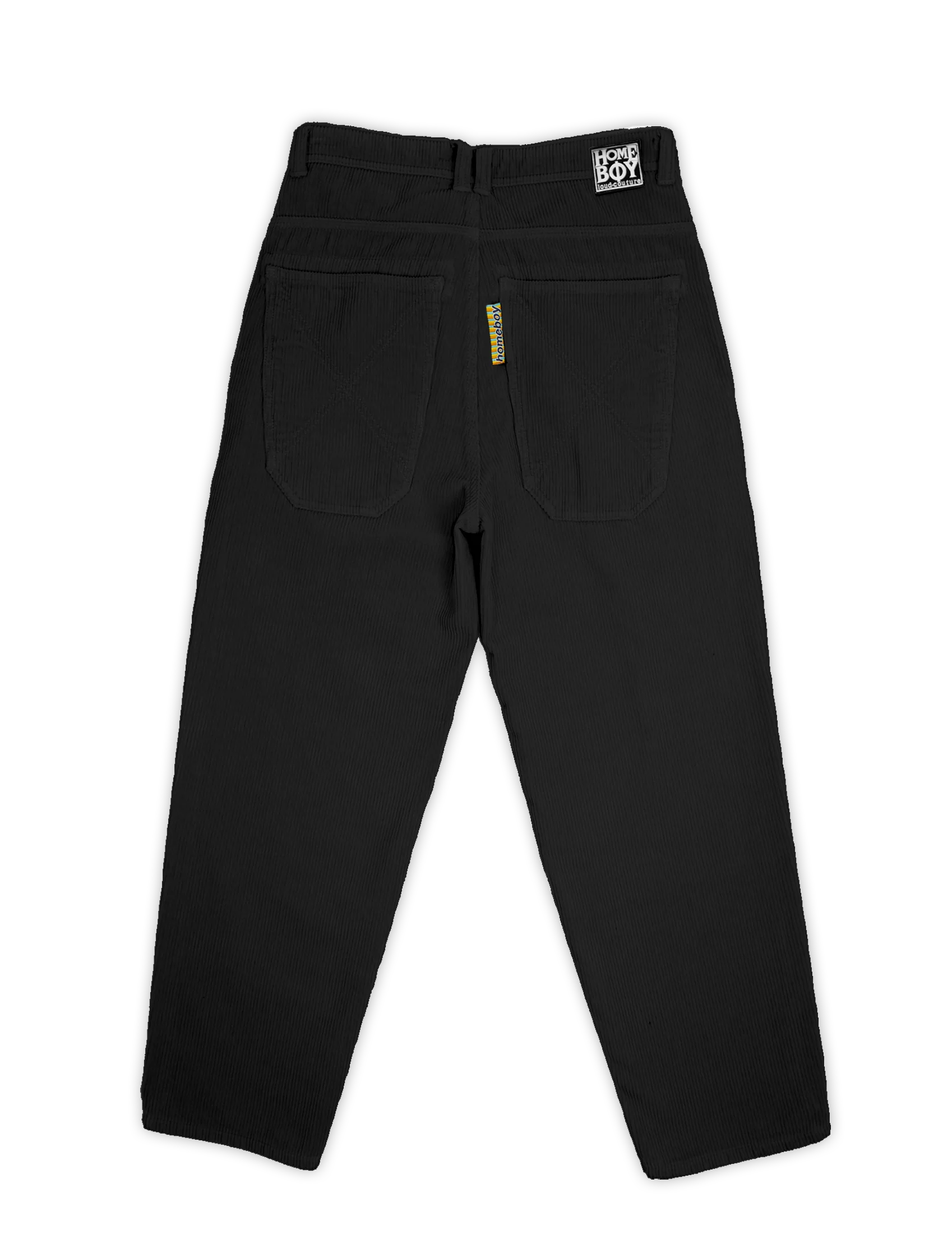 x-tra BAGGY CORD Pants Black - Image 9