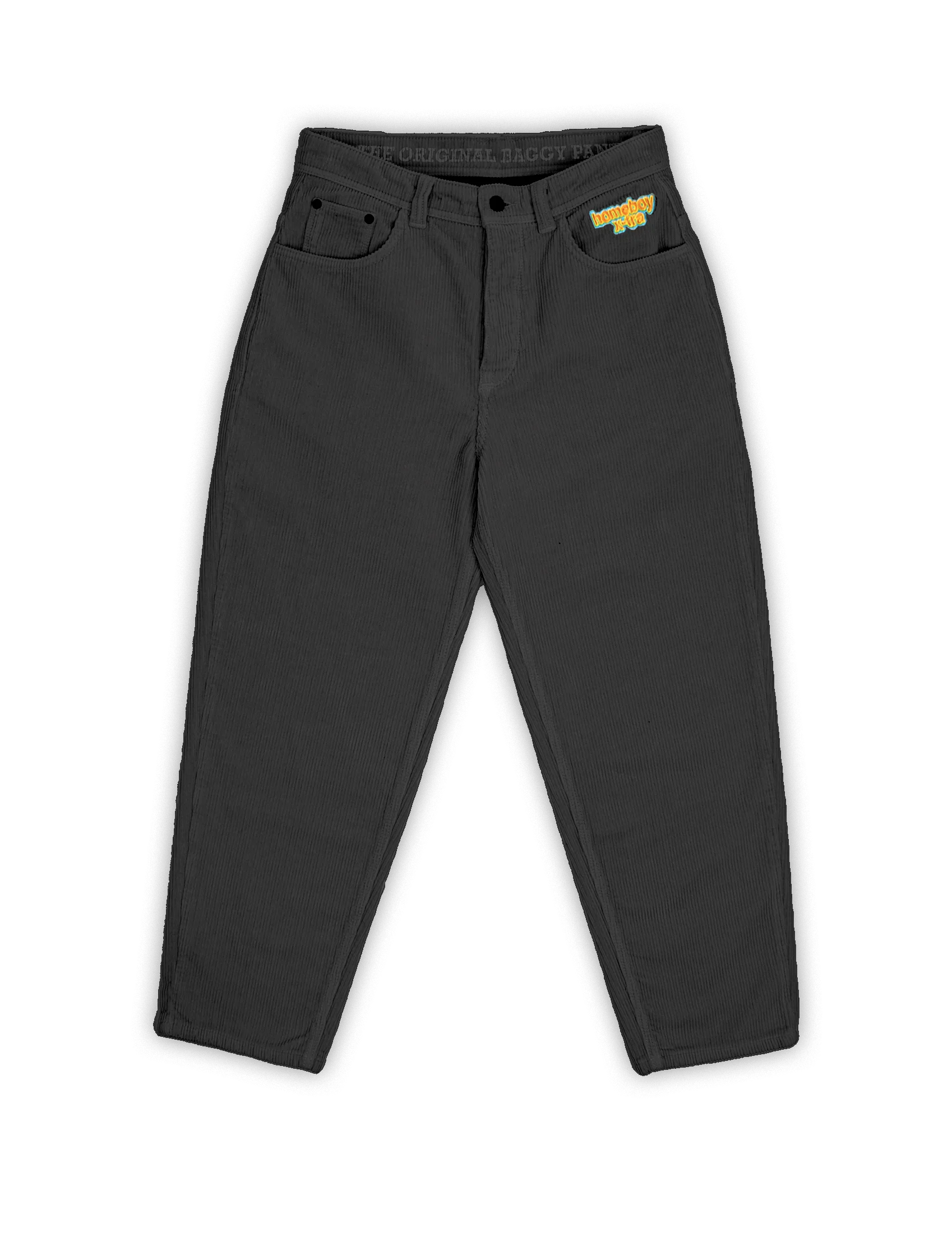 x-tra BAGGY CORD Pants DARK GREY