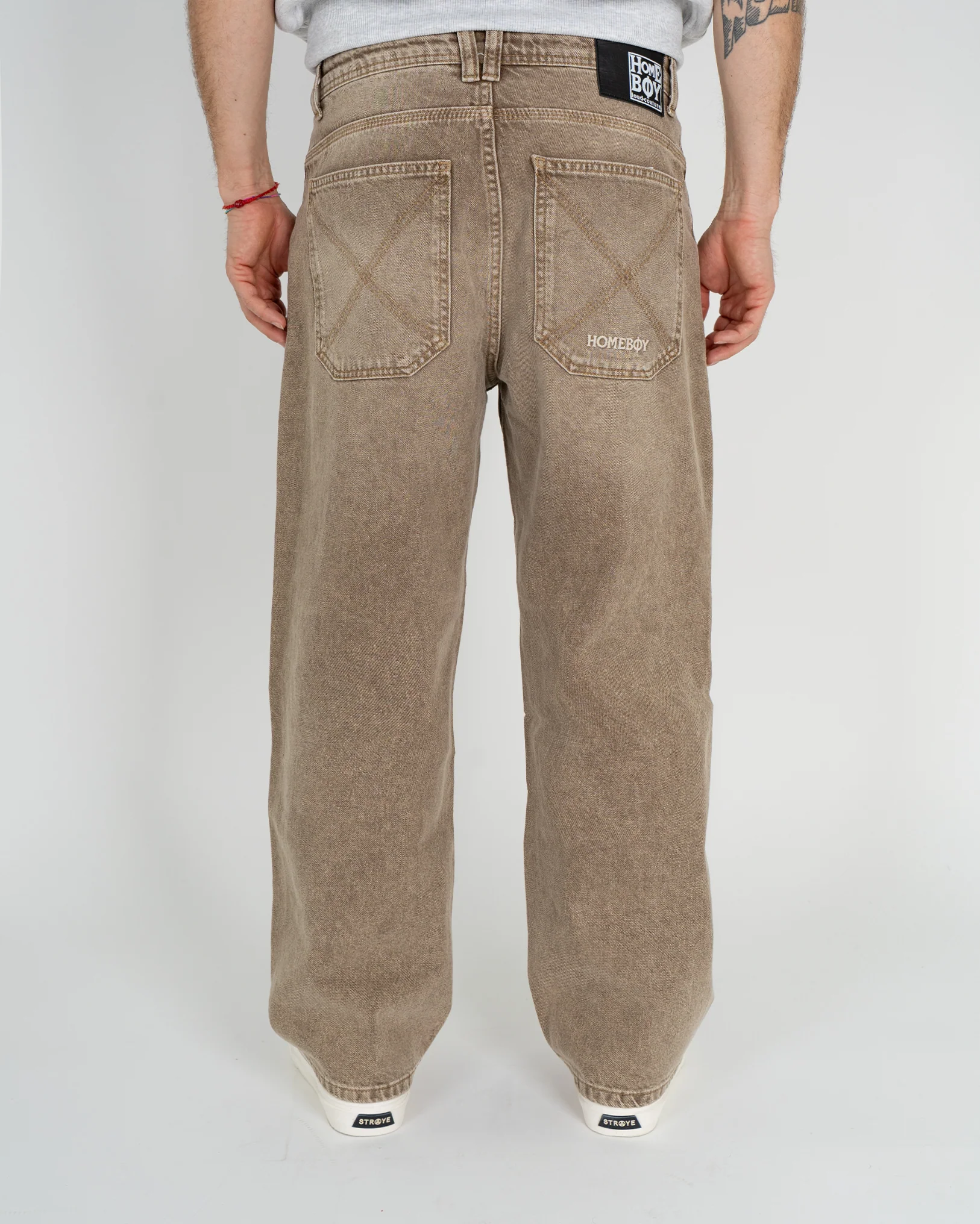 x-tra BAGGY Dye Denim WASHED BROWN - Image 2