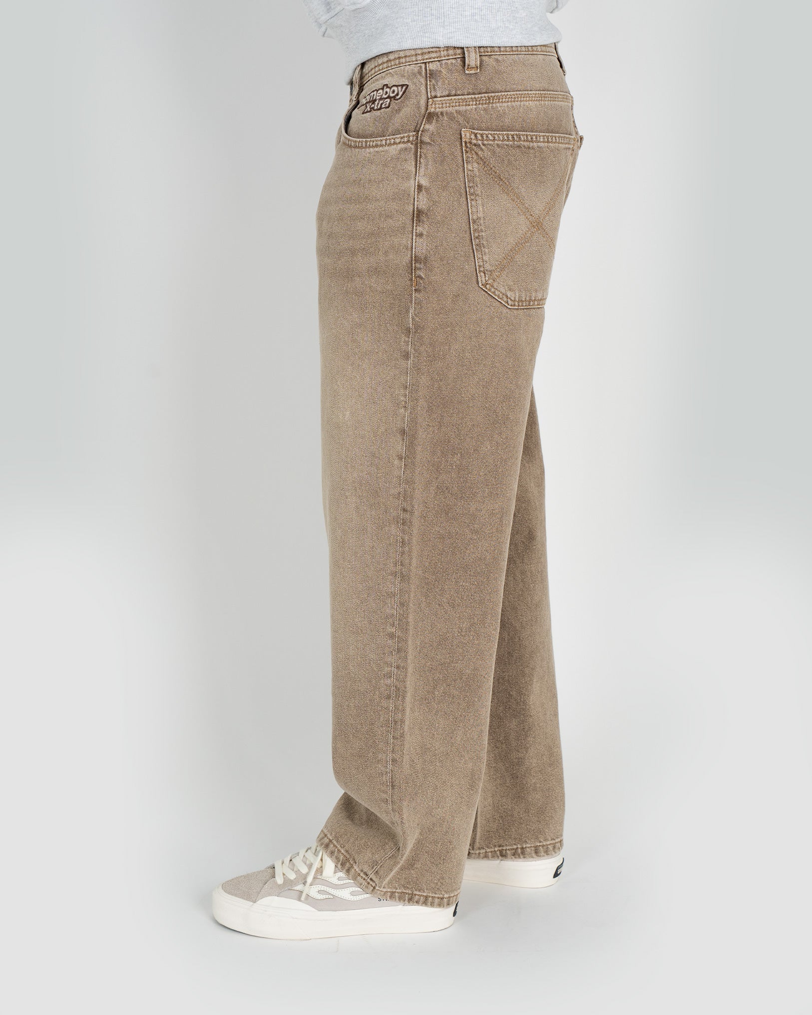 x-tra BAGGY Dye Denim WASHED BROWN - Image 7