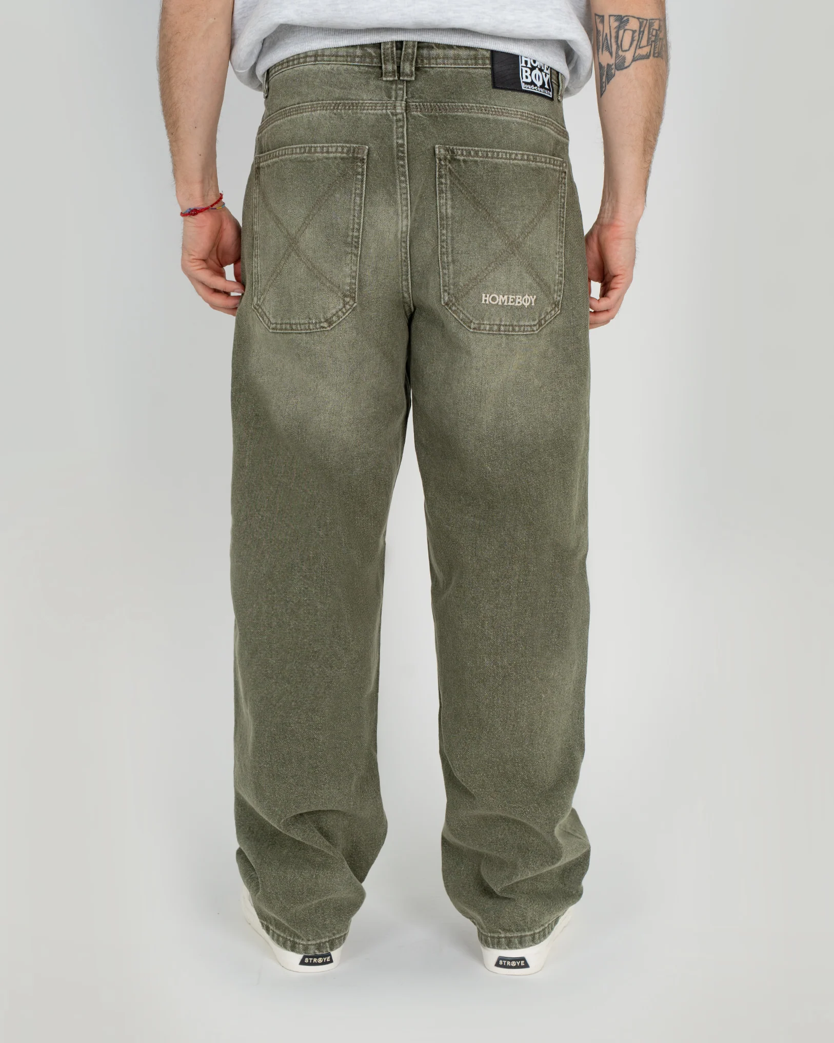 x-tra BAGGY Dye Denim WASHED GREEN - Image 2