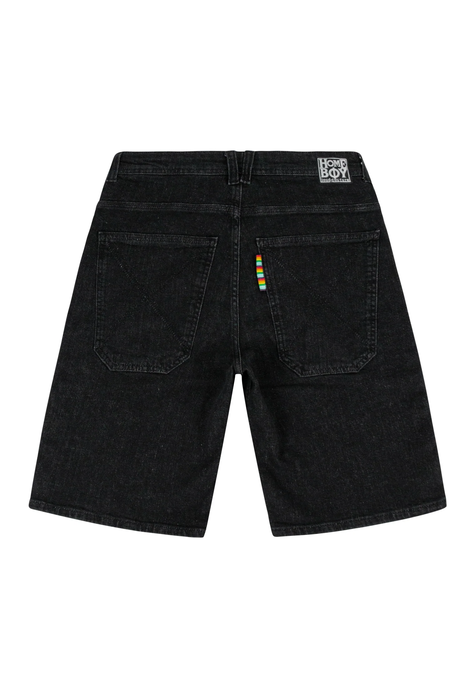 x-tra BAGGY Denim Shorts Washed Black - Image 8