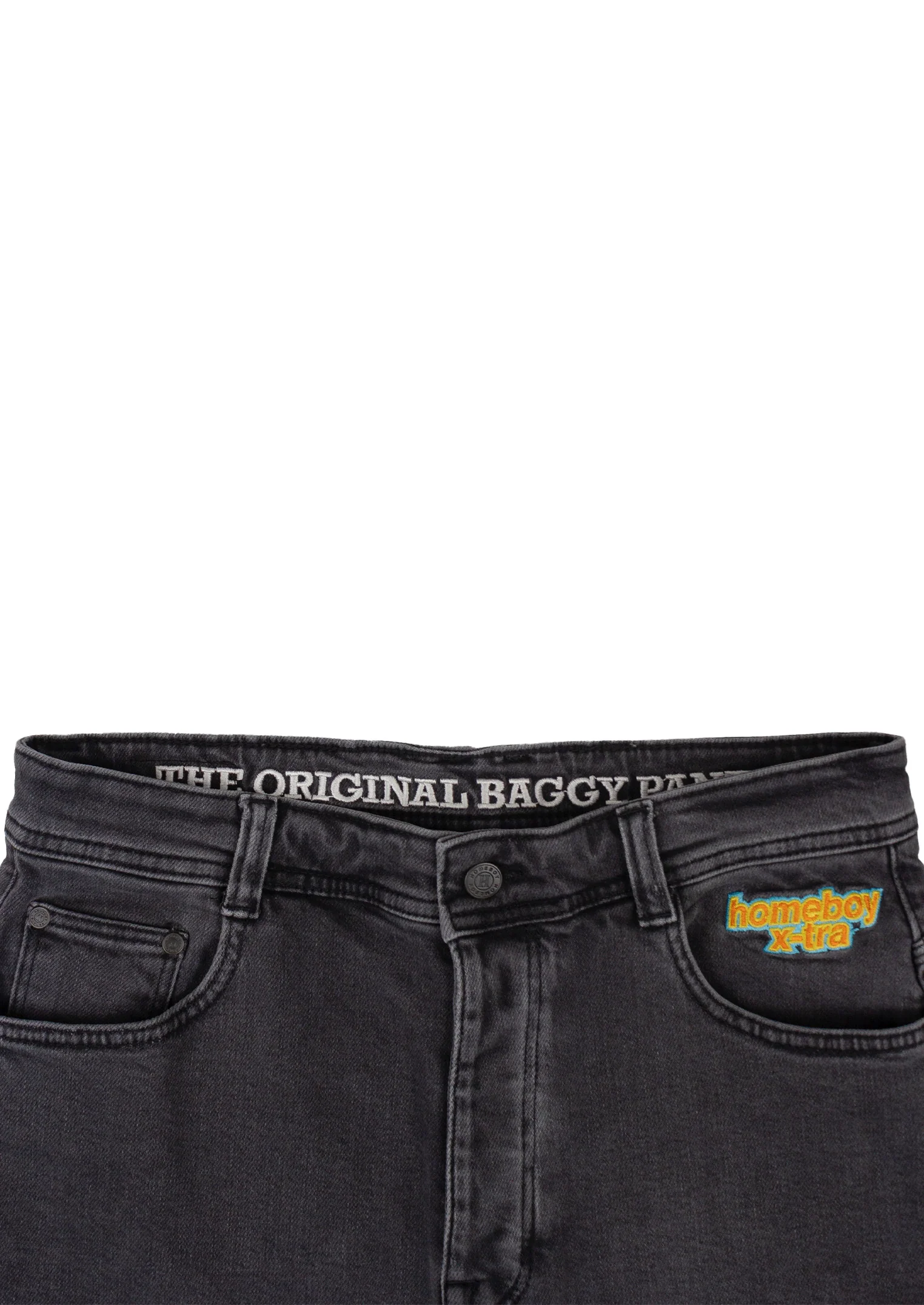 x-tra BAGGY Denim Shorts Washed Grey - Image 7