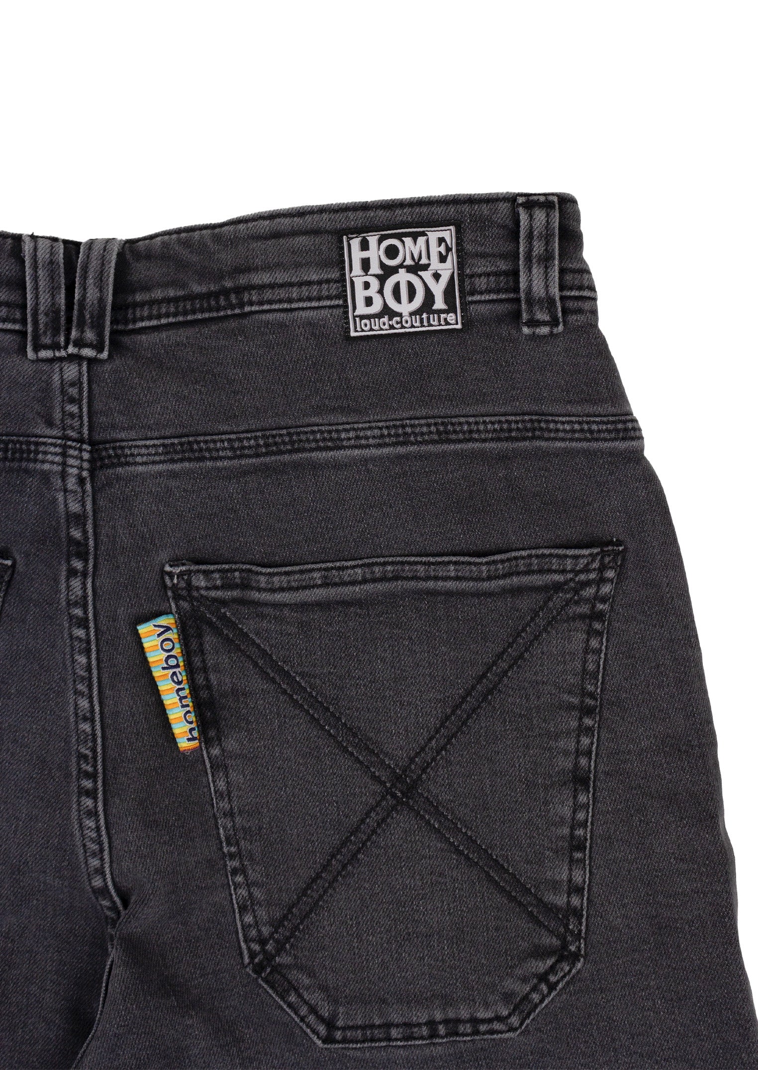 x-tra BAGGY Denim Shorts Washed Grey - Image 8