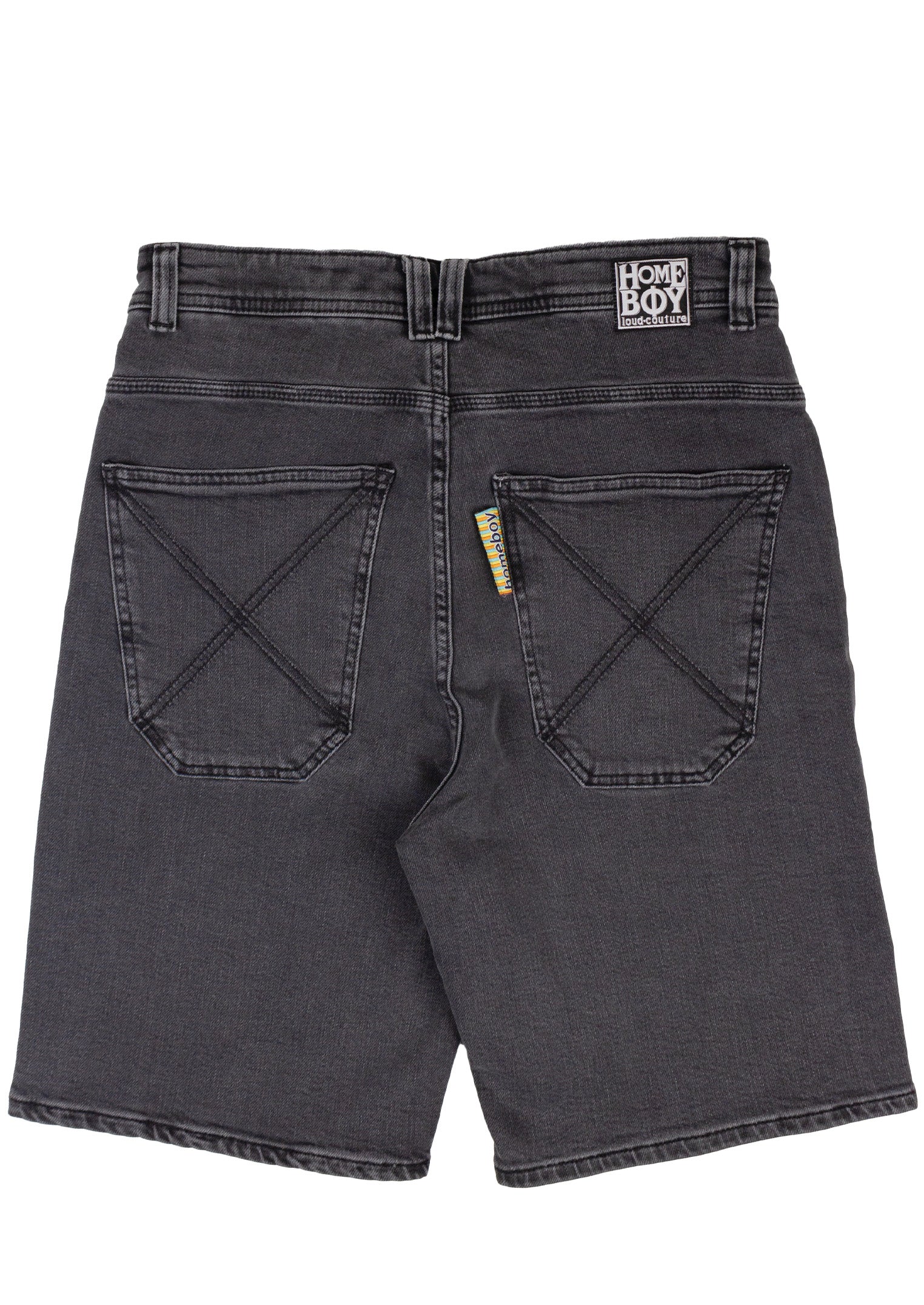 x-tra BAGGY Denim Shorts Washed Grey - Image 9