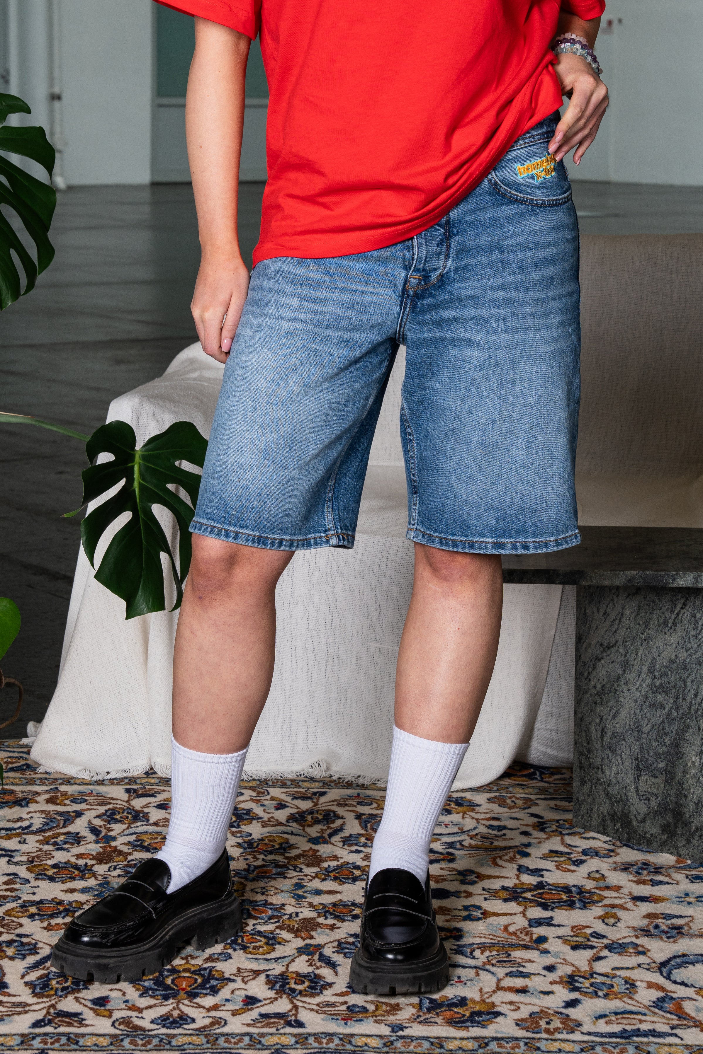 x-tra BAGGY Vintage SHORTS VINTAGE BLUE - Image 4