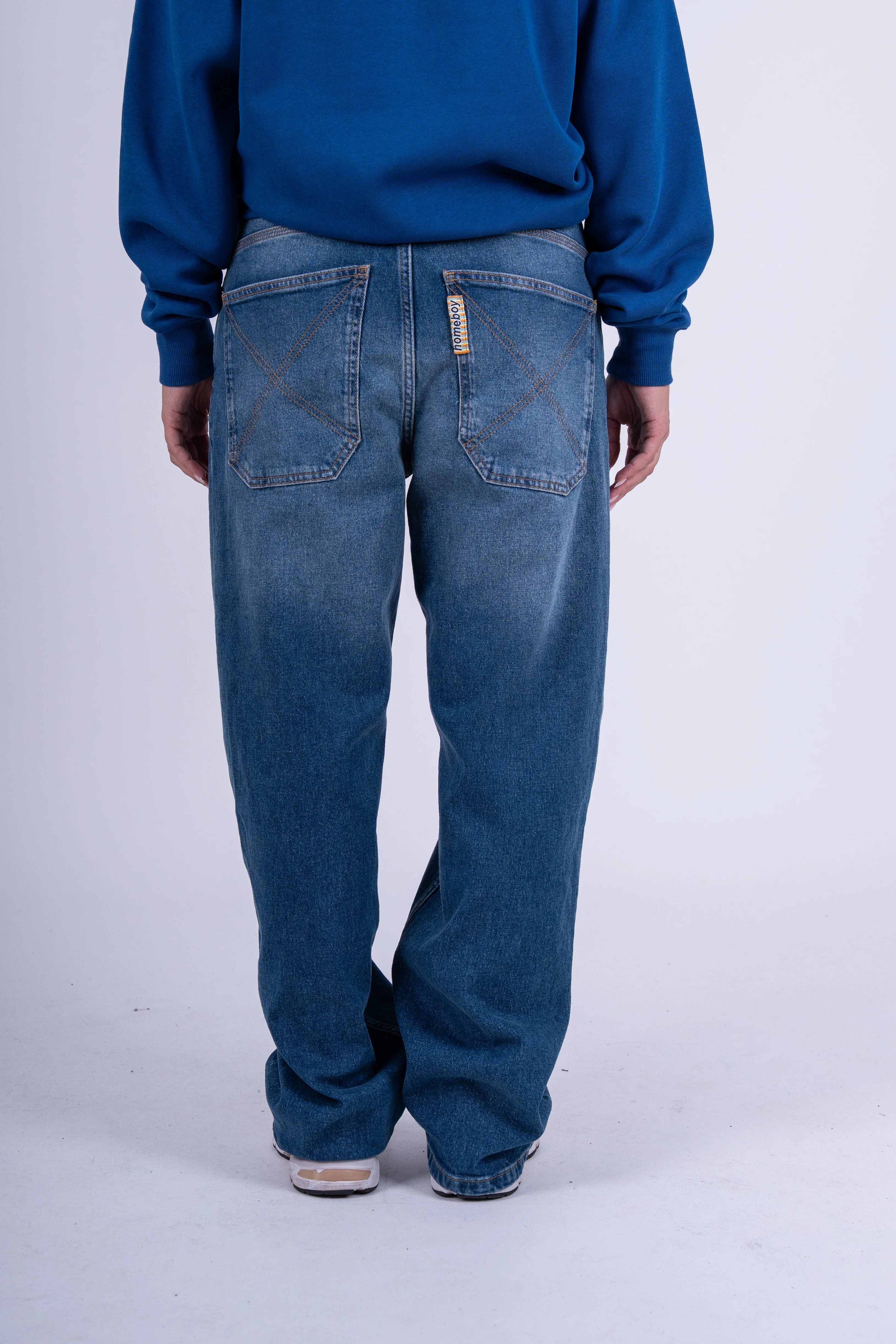 x-tra BAGGY Wiskers Denim VINTAGE BLUE - Image 7
