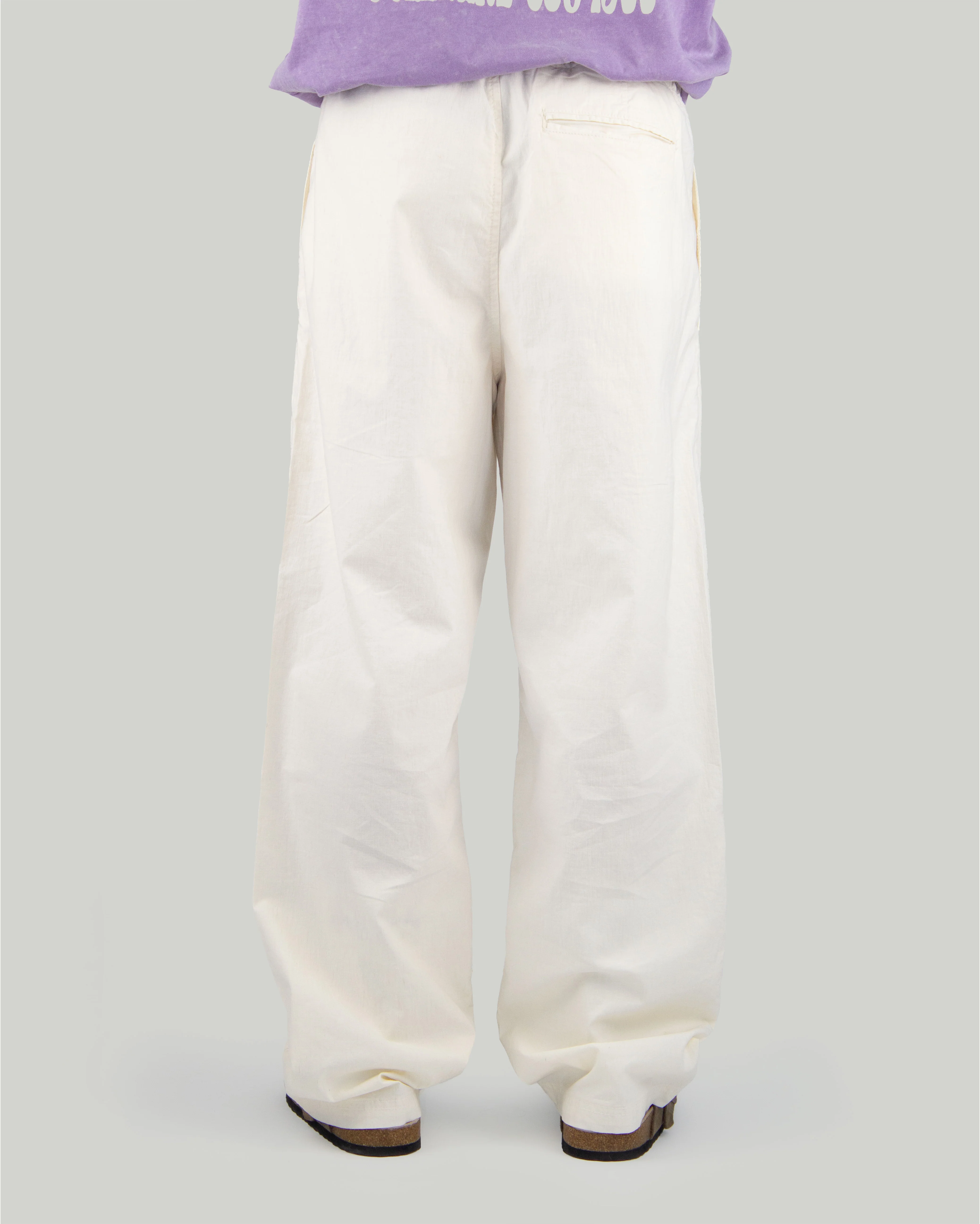 x-tra BEACH BAGGY Linen Pant Butter - Image 3