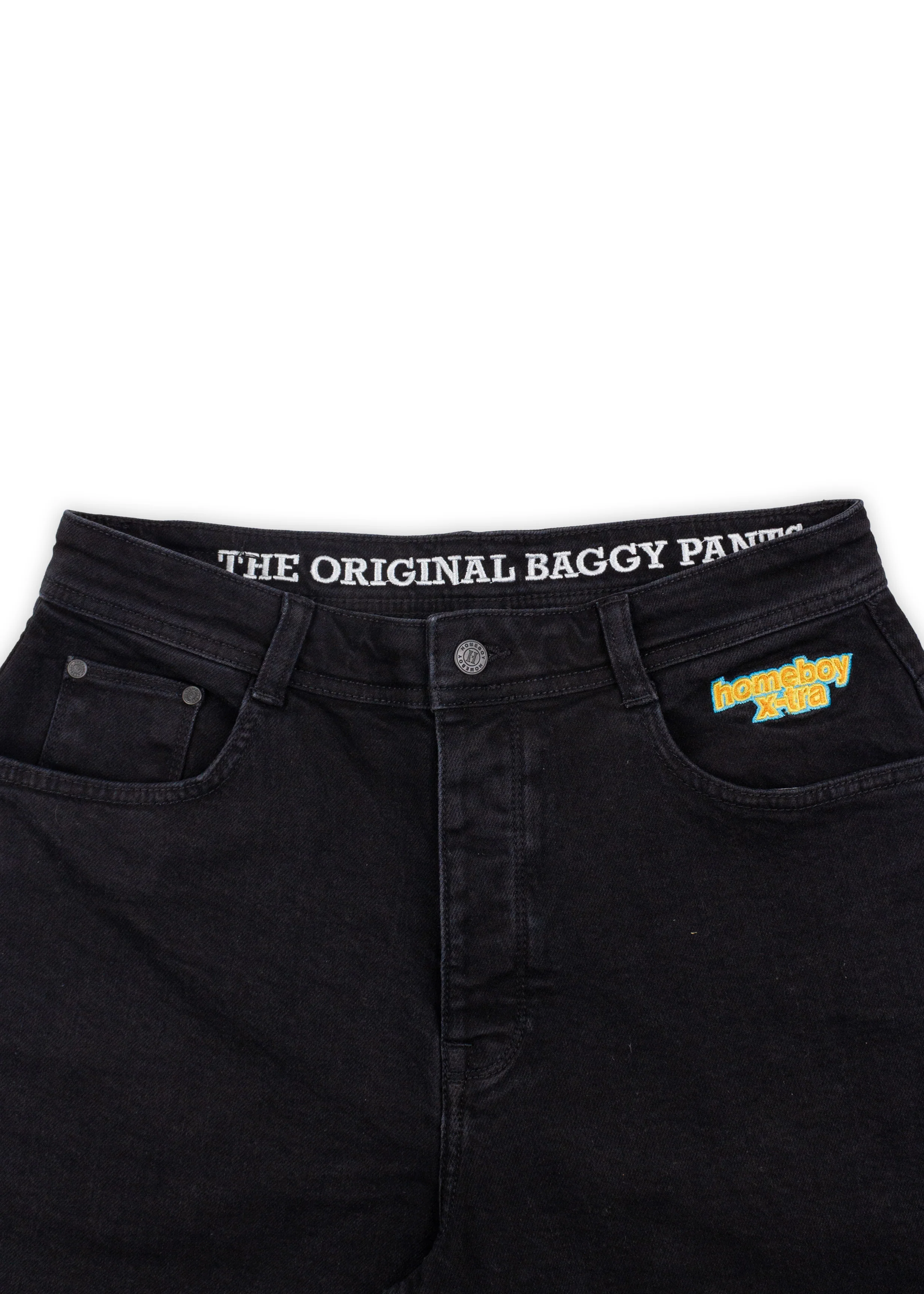 x-tra MONSTER Denim Shorts Washed Black - Image 14