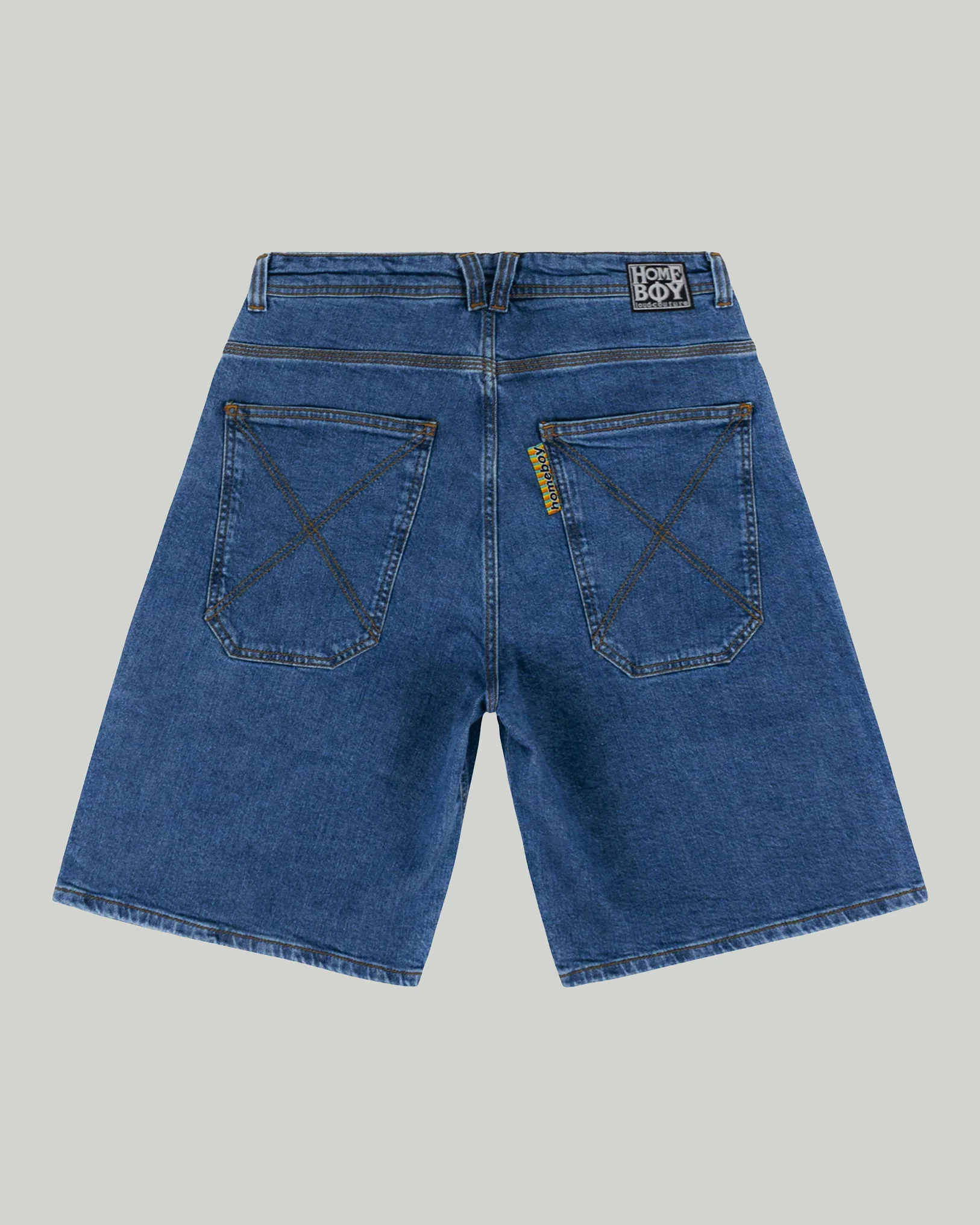 x-tra MONSTER Denim Shorts Washed Blue - Image 3