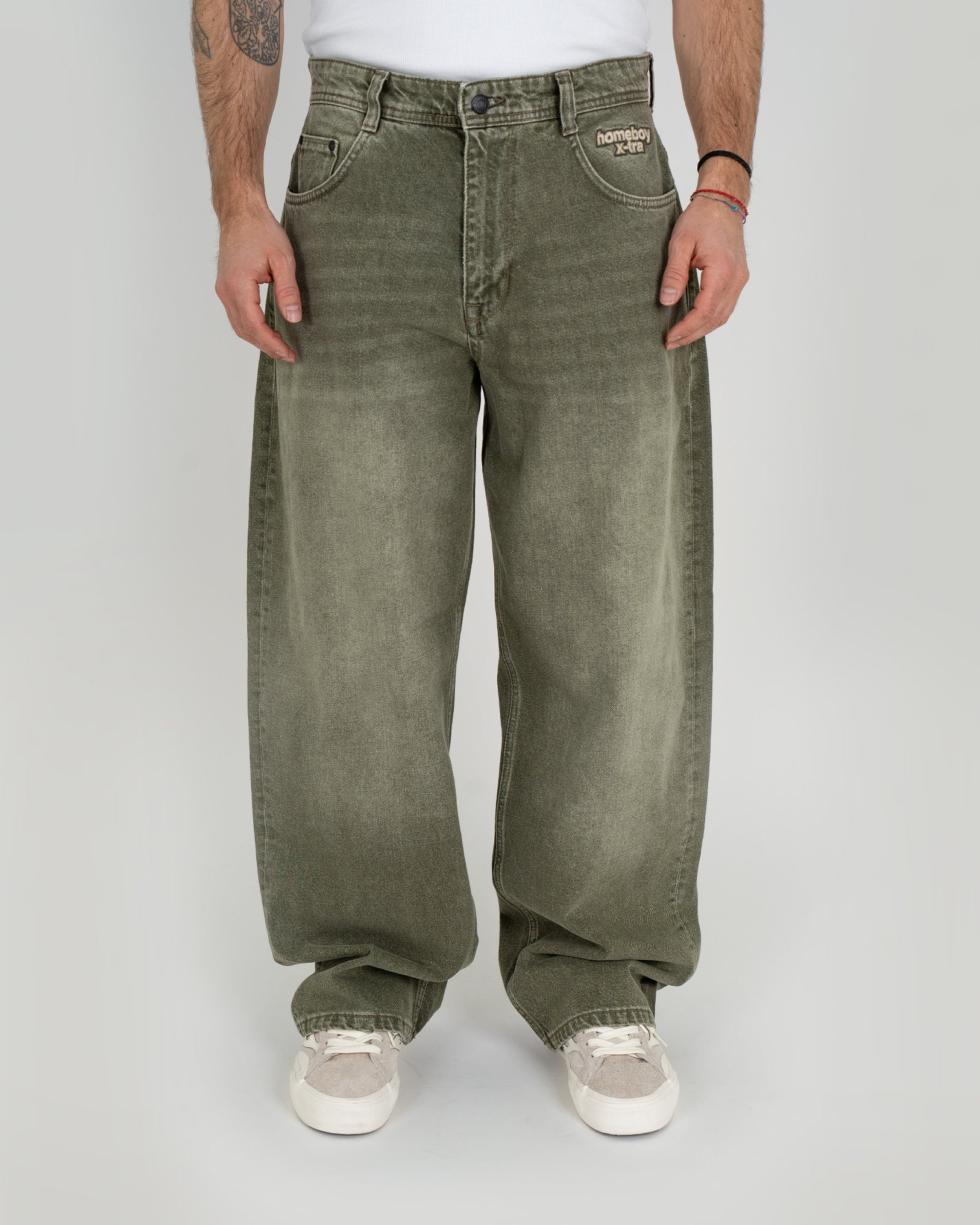 x-tra MONSTER Dye Denim WASHED GREEN