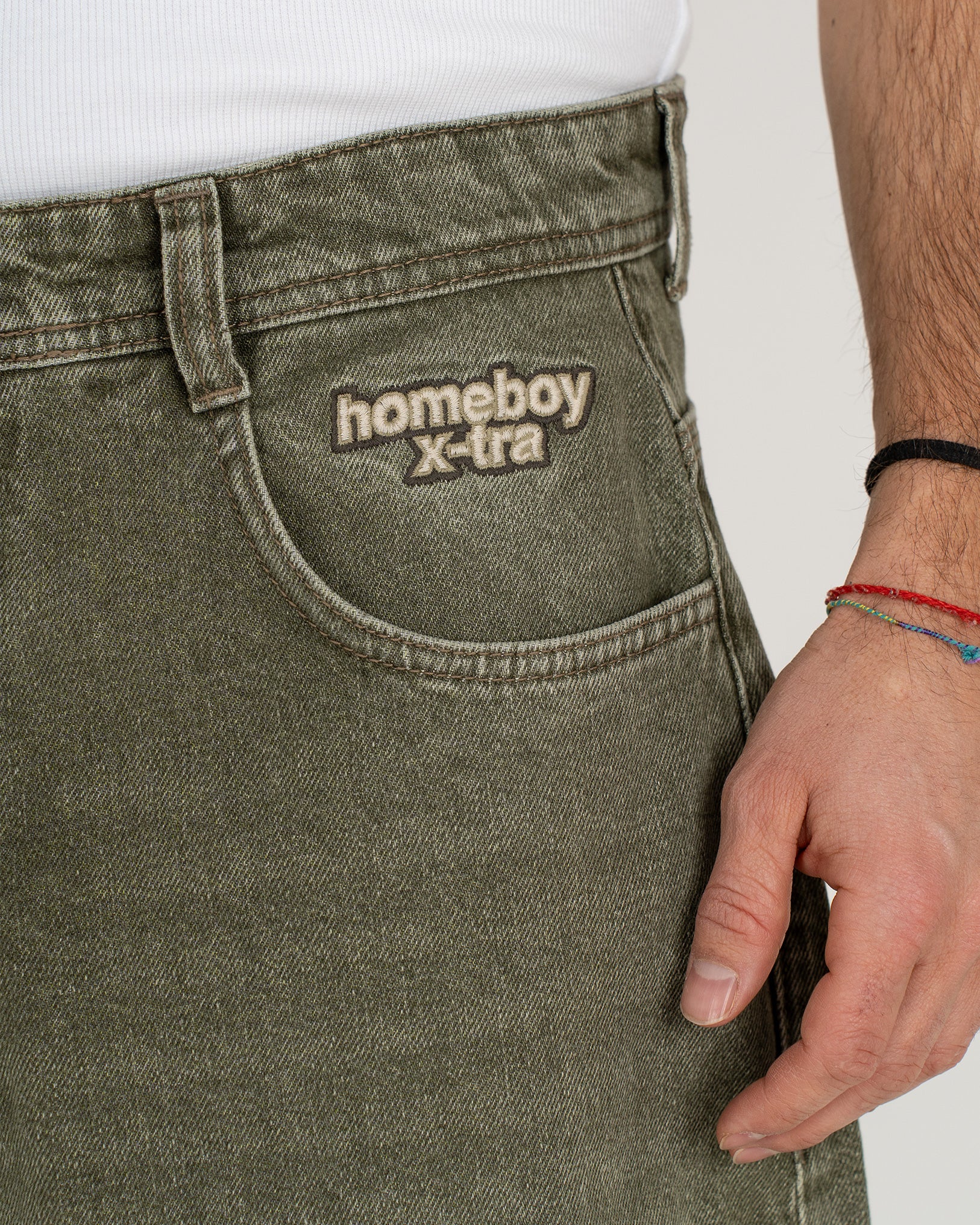 x-tra MONSTER Dye Denim WASHED GREEN - Image 6