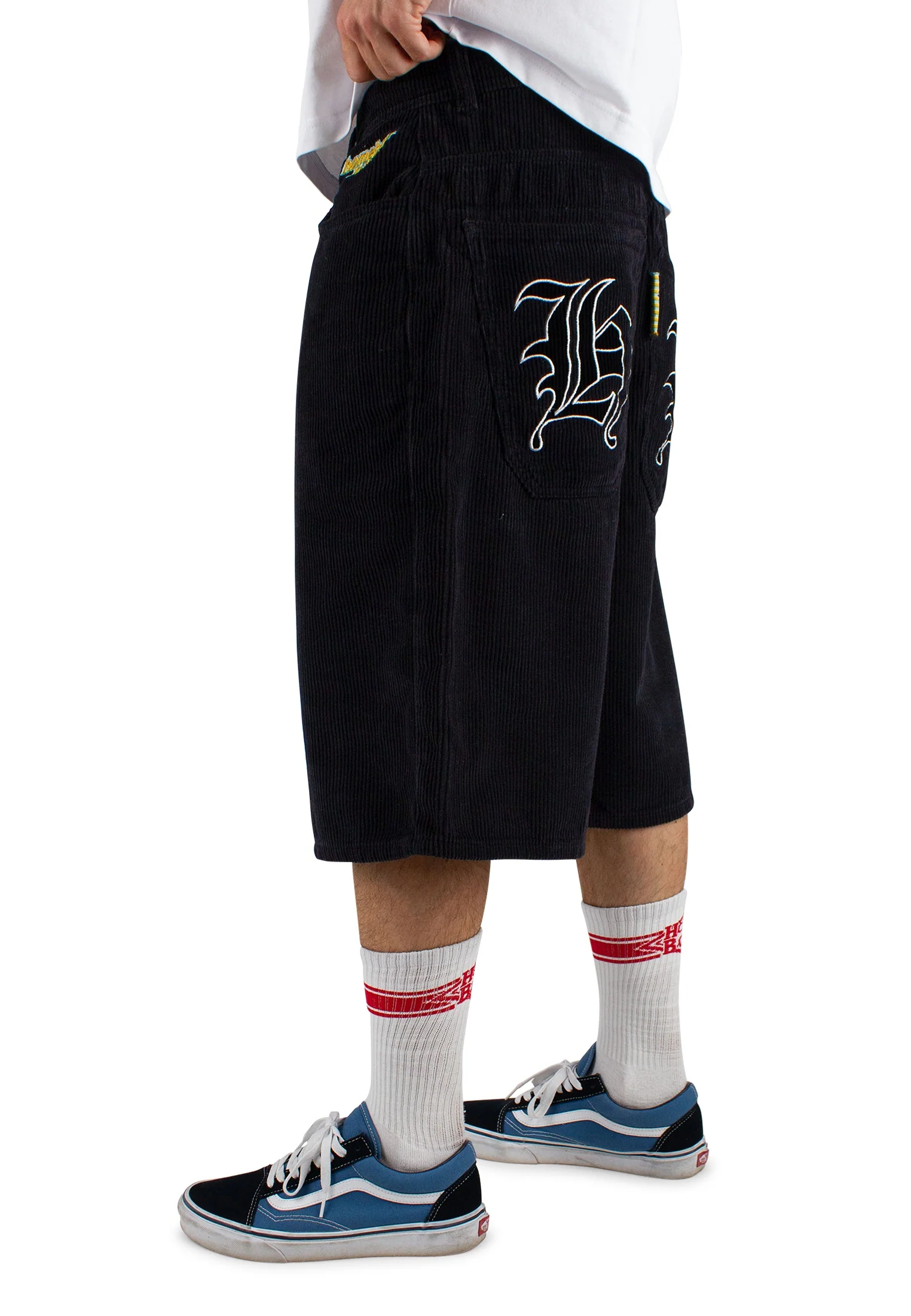 x-tra MONSTER GOTHIC CORD SHORTS - Image 4