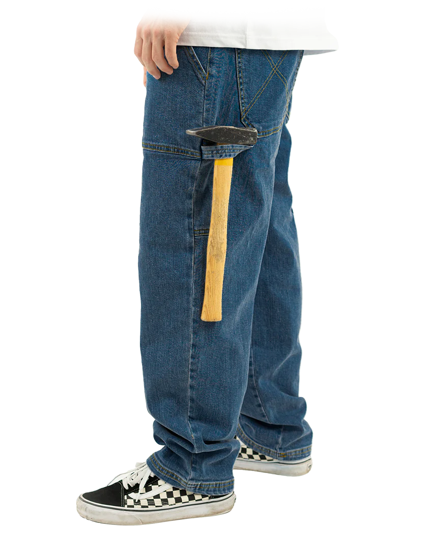 x-tra WORK Pants WASHED BLUE - Image 3